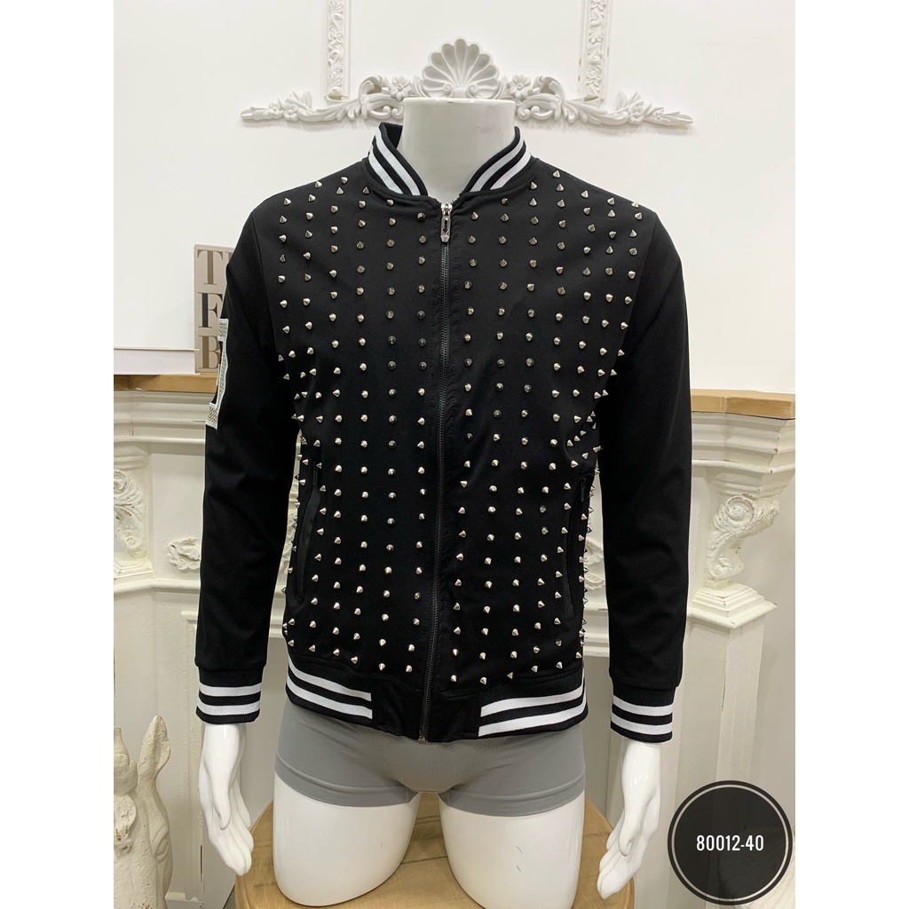 Áo bomber nam GVC Full đinh thân áo , áo khoác nam thu đông dạo phố, unisex mẫu mới mùa đông 2021 từ 40kg - 80kg TL 054