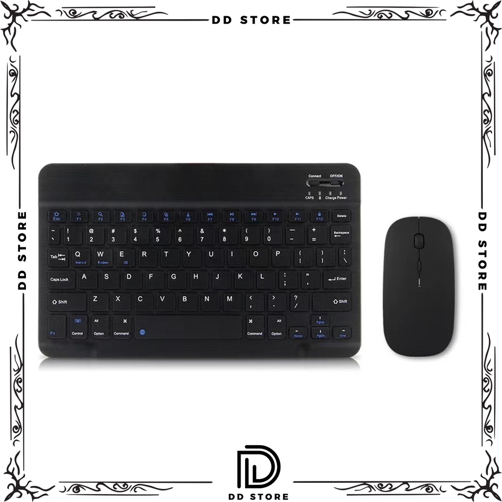 Bộ Bàn Phím Và Chuột Bluetooth Không Dây Mini KBM 100 - Thích Hợp Cho iPad, Máy Tính Bảng - Nhiều Màu Sắc - Siêu Kute