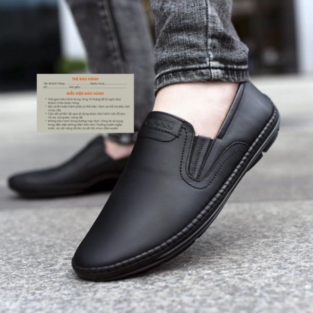 ( 2 MÀU) Giày lười nam Boss da bò chất đẹp - hàng xuất khẩu c | BigBuy360 - bigbuy360.vn