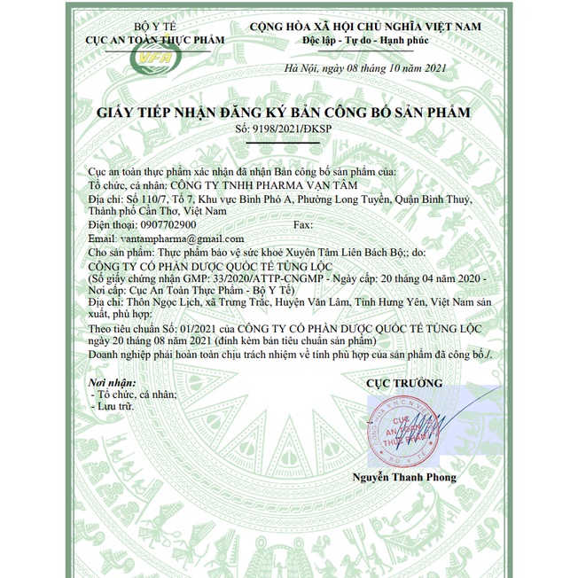 TPBVSK Xuyên Tâm Liên Bách Bộ - Hỗ trợ giảm ho, giảm đòm, giảm đau rát họng