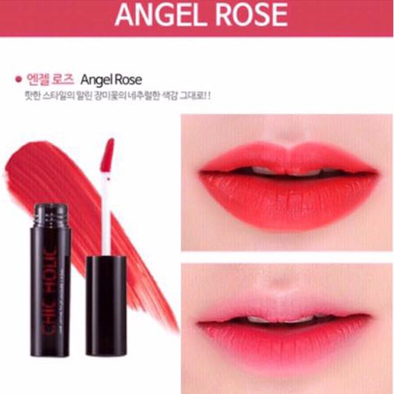 Son kem lì Chic Holic Long Lasting Fix Lip Lacquer 4.5ml (#3 Angel Rose)