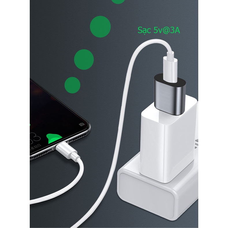 Đầu chuyển Usb 3.1 ra Type-c 10Gbps, 5v3a vỏ nhôm  - Hồ Phạm