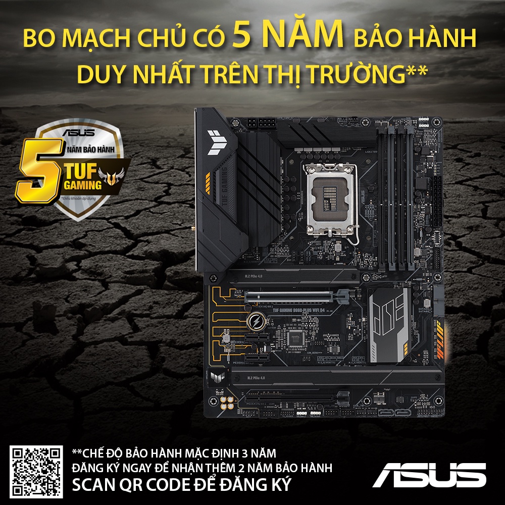 Mainboard Asus TUF Gaming B660M E D4 - Hàng chính hãng