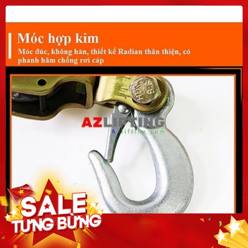 tăng cáp pa lăng lắc cáp tay 3 tấn Kawasaki