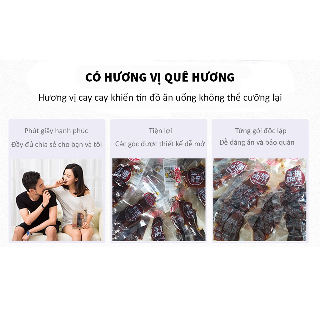 Bò khô miếng ăn vặt nội địa vị cay | BigBuy360 - bigbuy360.vn