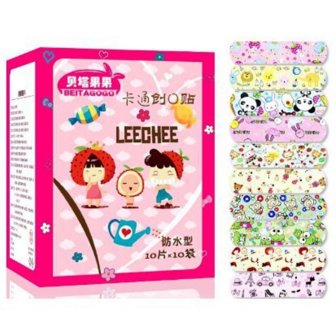 Set 2 miếng băng keo cá nhân y tế hoạt hình dễ thương cho bé