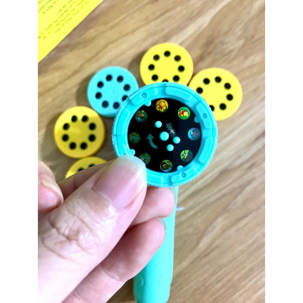 Đèn pin chiếu hình full bộ 48 hình cho bé thoả thích khám phá, học hỏi