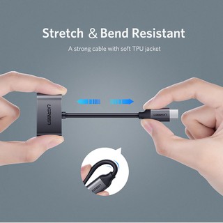 Cáp USB Type C ra Audio 3.5mm & USB C Sạc Cao Cấp UGREEN 50596