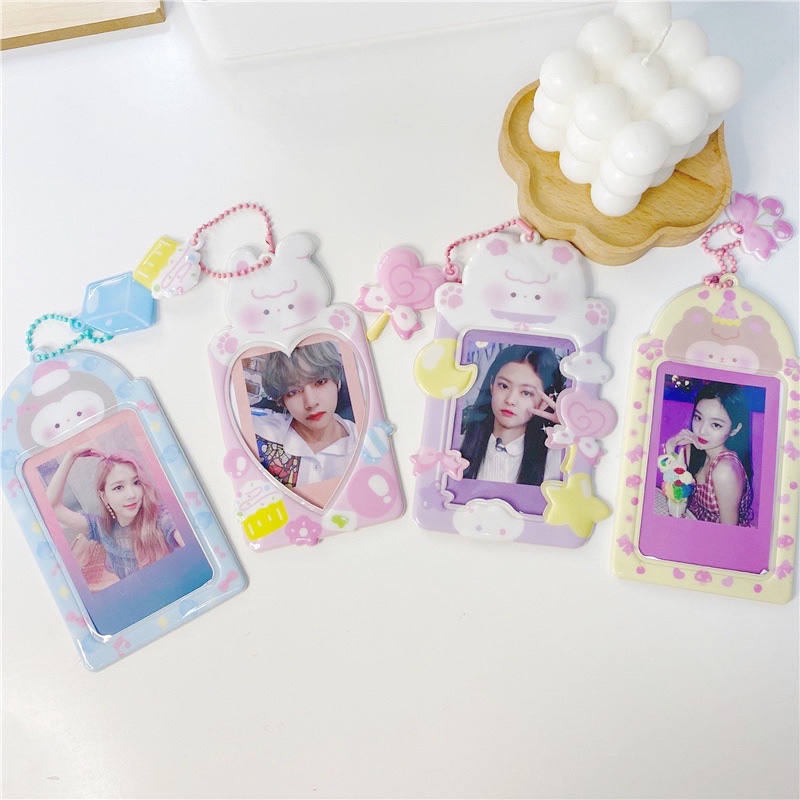 Card Holder Creami Bear - thẻ đựng ảnh , bảng tên dễ thương