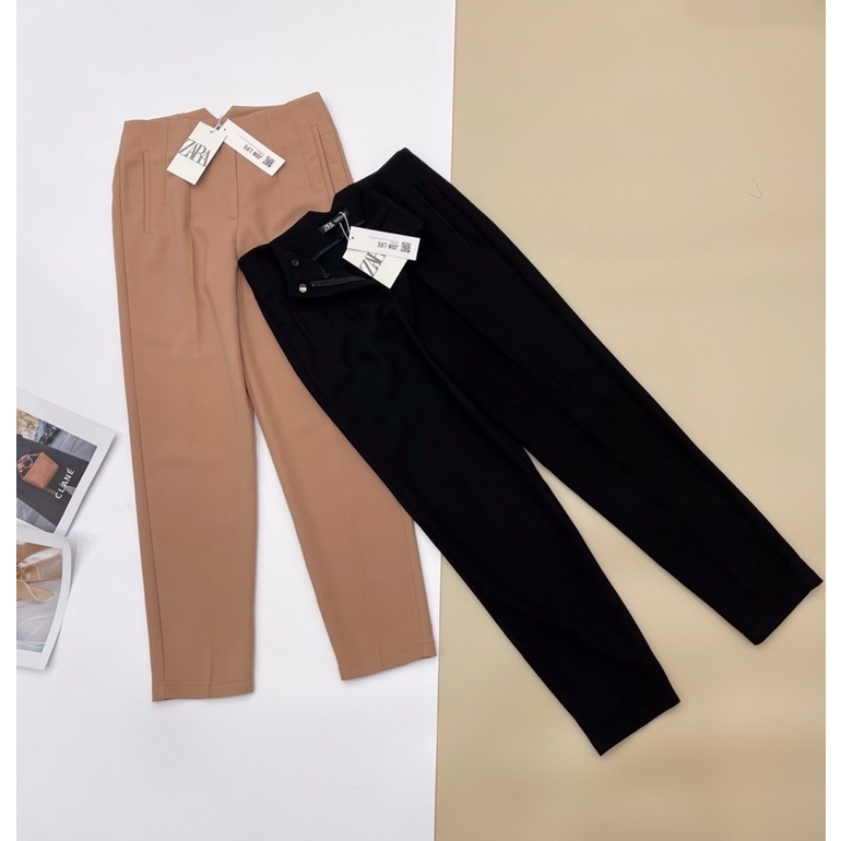 Quần tây đen,kem ống đứng nữ ZR-hàng xuất