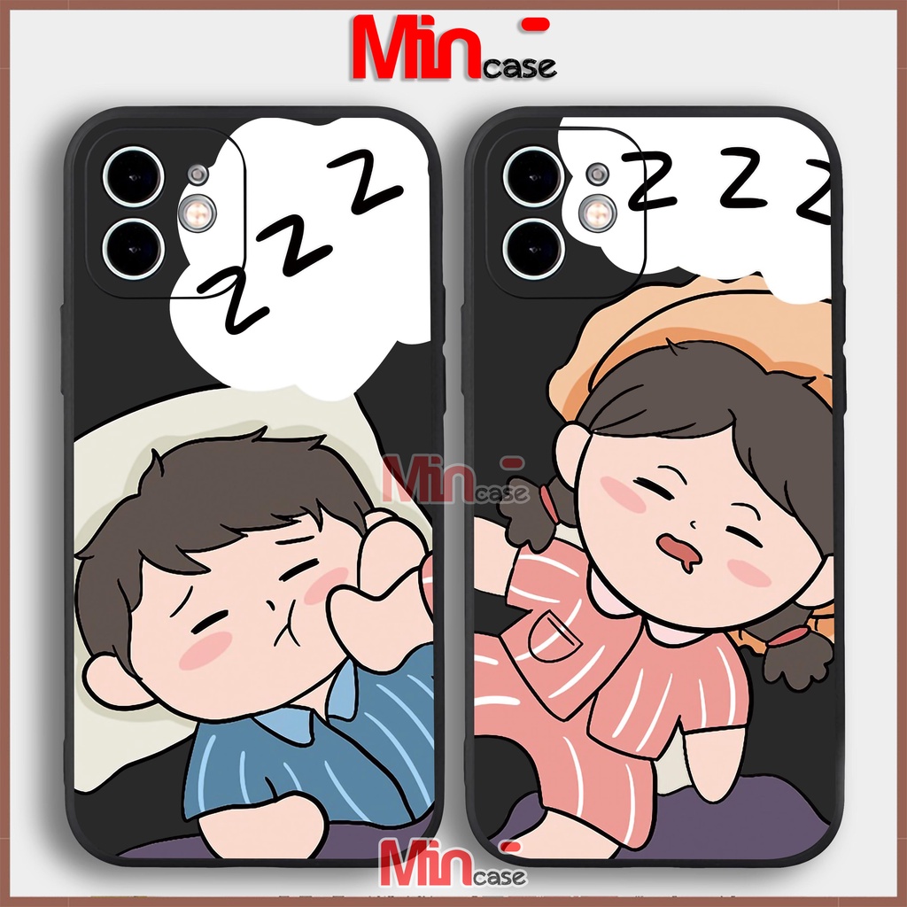 Ốp lưng iPhone cặp đôi viền vuông silicon mềm dẻo cho iphone 6/6s/7/8/X/XS/XR/11/12/13 Pro Plus Max cute dễ thương đẹp