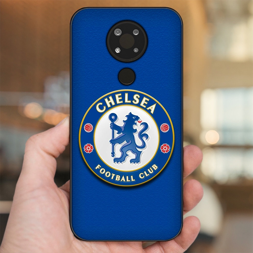 Ốp lưng Nokia 3.4 viền đen in hình Chelsea FC