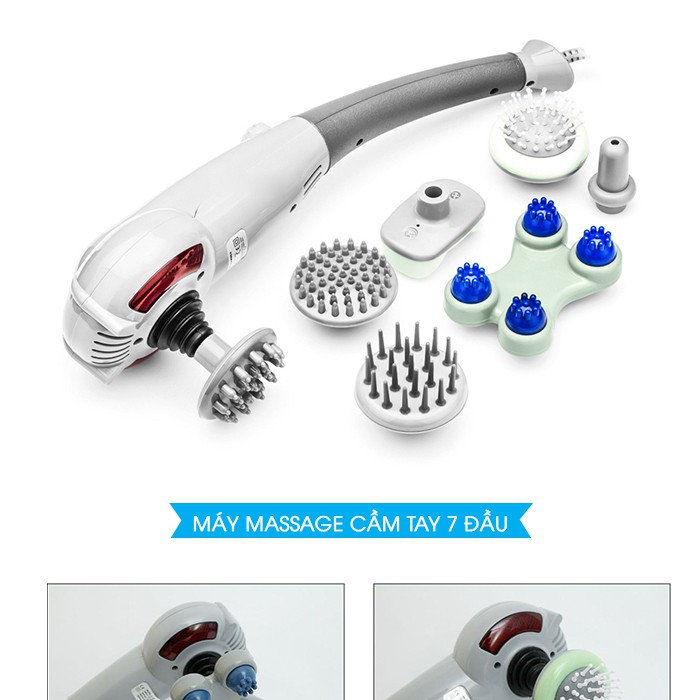 Máy Massage Cầm Tay 7 Đầu Magic King Massager Với Thiết Kế Chắc Chắn Và Mạnh Mẽ