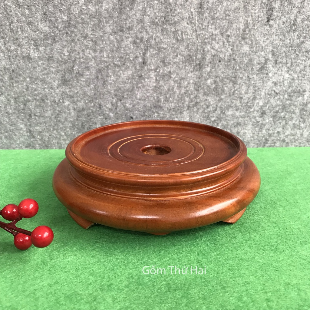 Đế Gỗ Có Chân Chuyên Dùng Kê Bình Phong Thuỷ Bát Tràng