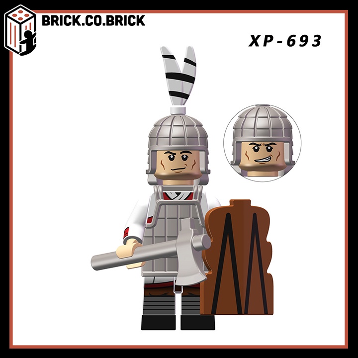 Lính Trung Cổ Nhà Hán Chu Đồ Chơi Lắp Ráp Han Chu Dynasty Warrior Soldier Minifigure KT1093
