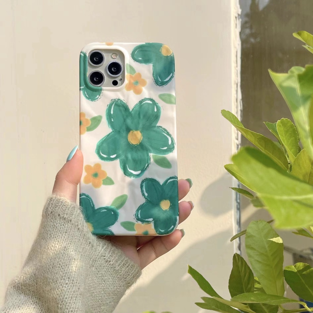 Ốp Điện Thoại Họa Tiết Hoa 3D Thời Trang Chống Sốc