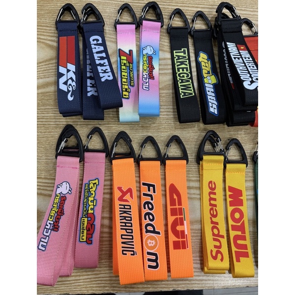 Dây móc khoá vải dù in logo thời trang