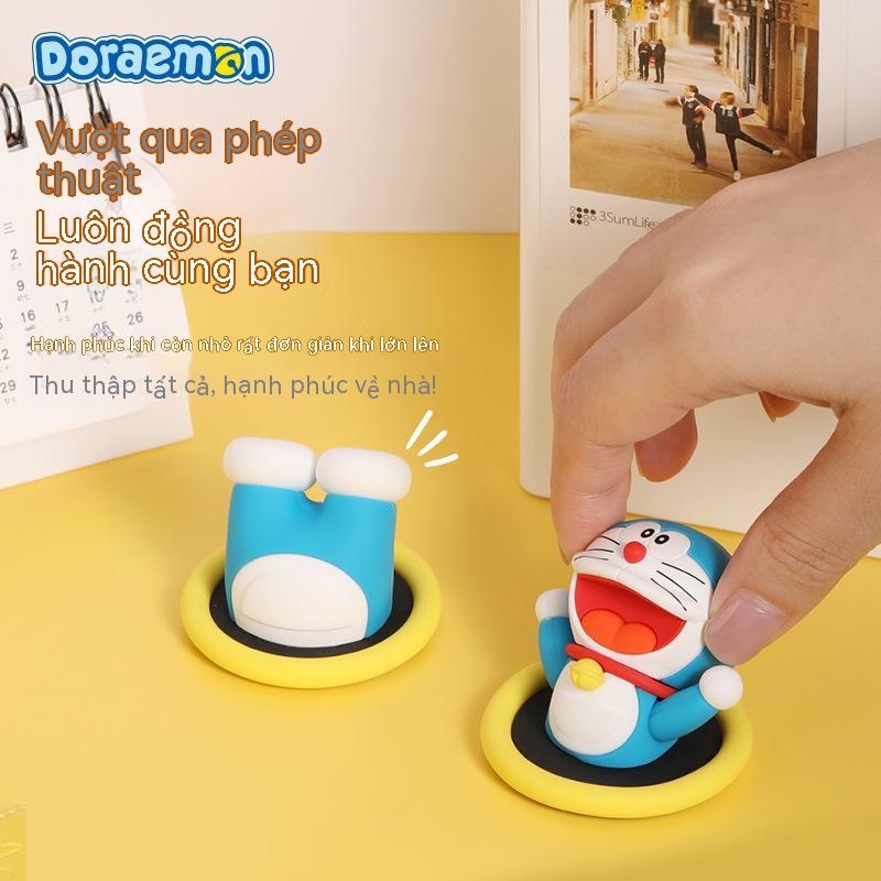 Doraemon Magnetic Sticker  Creative Personality Wind Soft Magnetic 3D Stereo  Cartoon Cute Passing Circle  Tủ lạnh Đi qua Vòng tròn Sticker Magnetic  Hấp phụ từ tính mạnh  Không dễ rơi