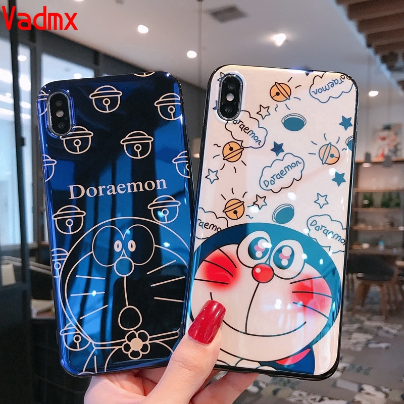 Ốp điện thoại silicone dẻo họa tiết Doraemon cho Samsung Galaxy Note 20 Ultra S20 S10 S9 S8 Plus Ultra Note 10 Plus 9 8