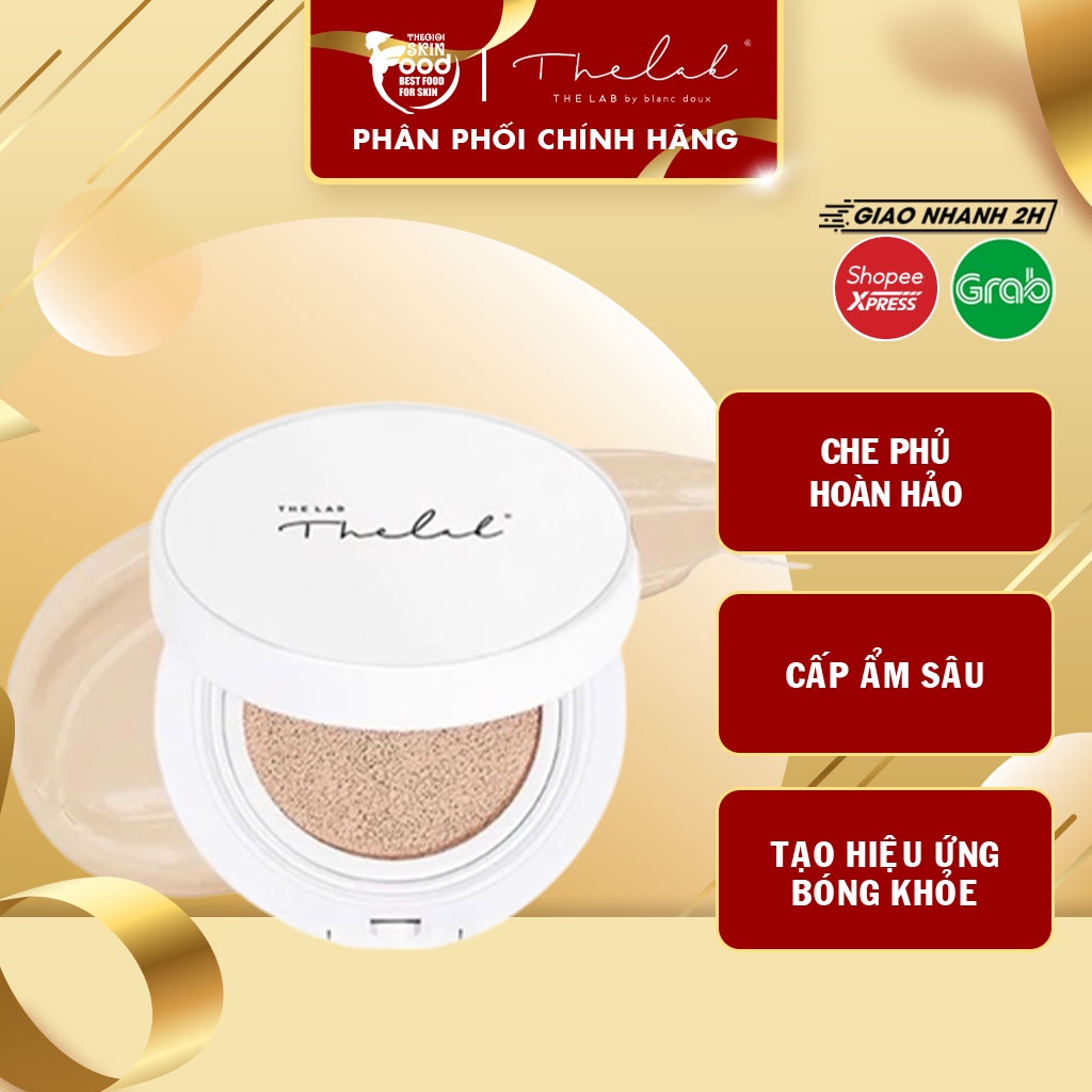 Phấn Nước Che Khuyết Điểm, Kiềm Dầu, Cấp Ẩm Chuyên Sâu The Lab Oligo Hyaluronic Acid Healthy Cream Cushion