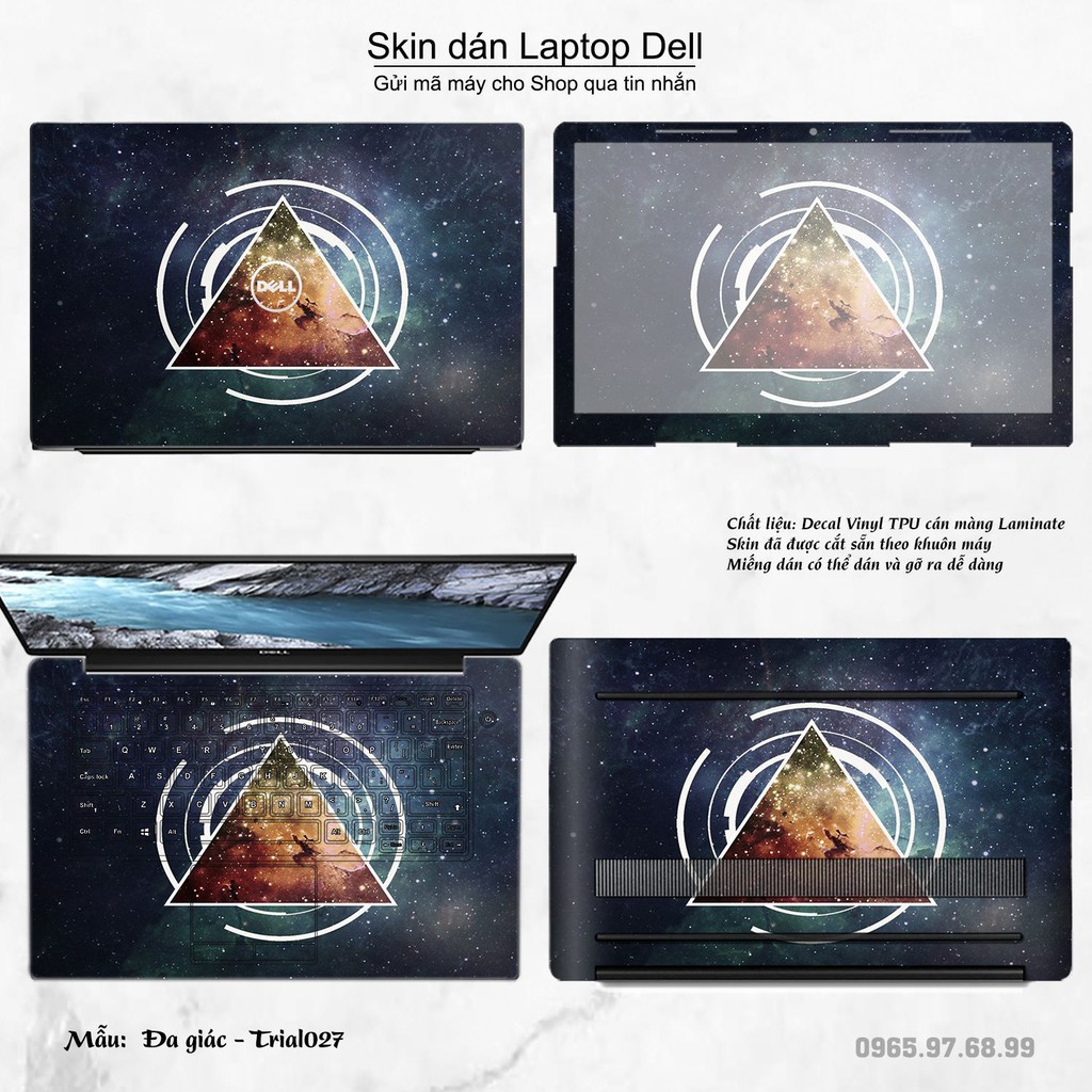 Skin dán Laptop Dell in hình Đa giác _nhiều mẫu 5 (inbox mã máy cho Shop)