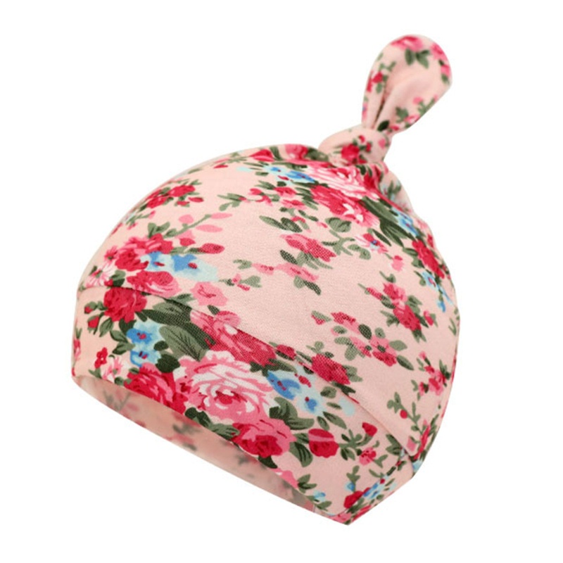 Mũ Beanie Thắt Nút Nhiều Màu Dễ Thương Cho Bé Sơ Sinh