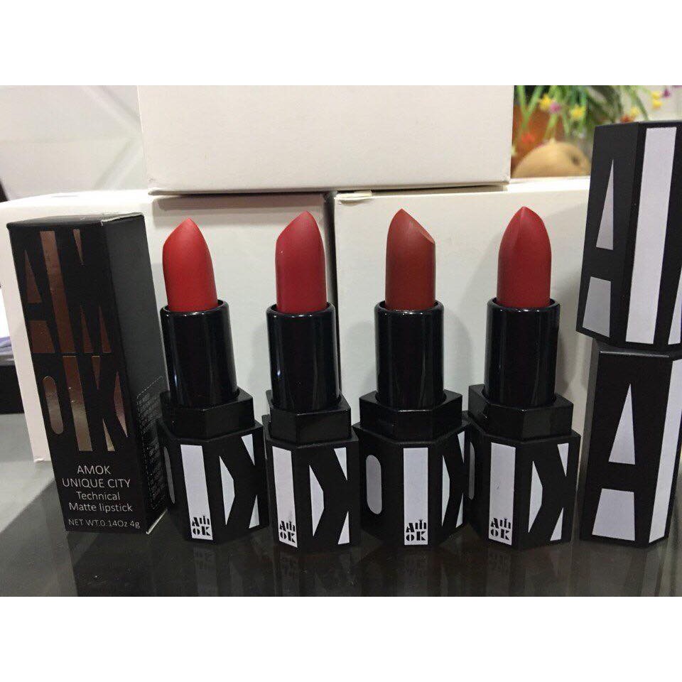 Son Thỏi Lì Amok Unique City Technical Matte Lipstick