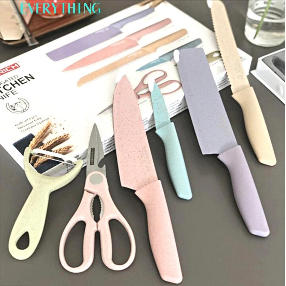 Bộ Dao 6 Món Nhiều Màu Lúa Mạch Cao Cấp Hàng Loại 1. Sản Phẩm Được Các Chị Em Phụ Nữ Thế Giới Tin Dùng