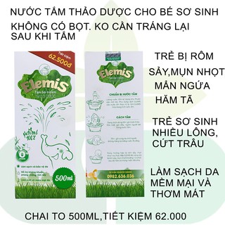 Chai To Sữa tắm Elemis 500ml Thảo Dược Dành Cho Trẻ Nhỏ,Rôm Sẩy,Mụn Nhọt,Mẩn Ngứa,Dị Ứng