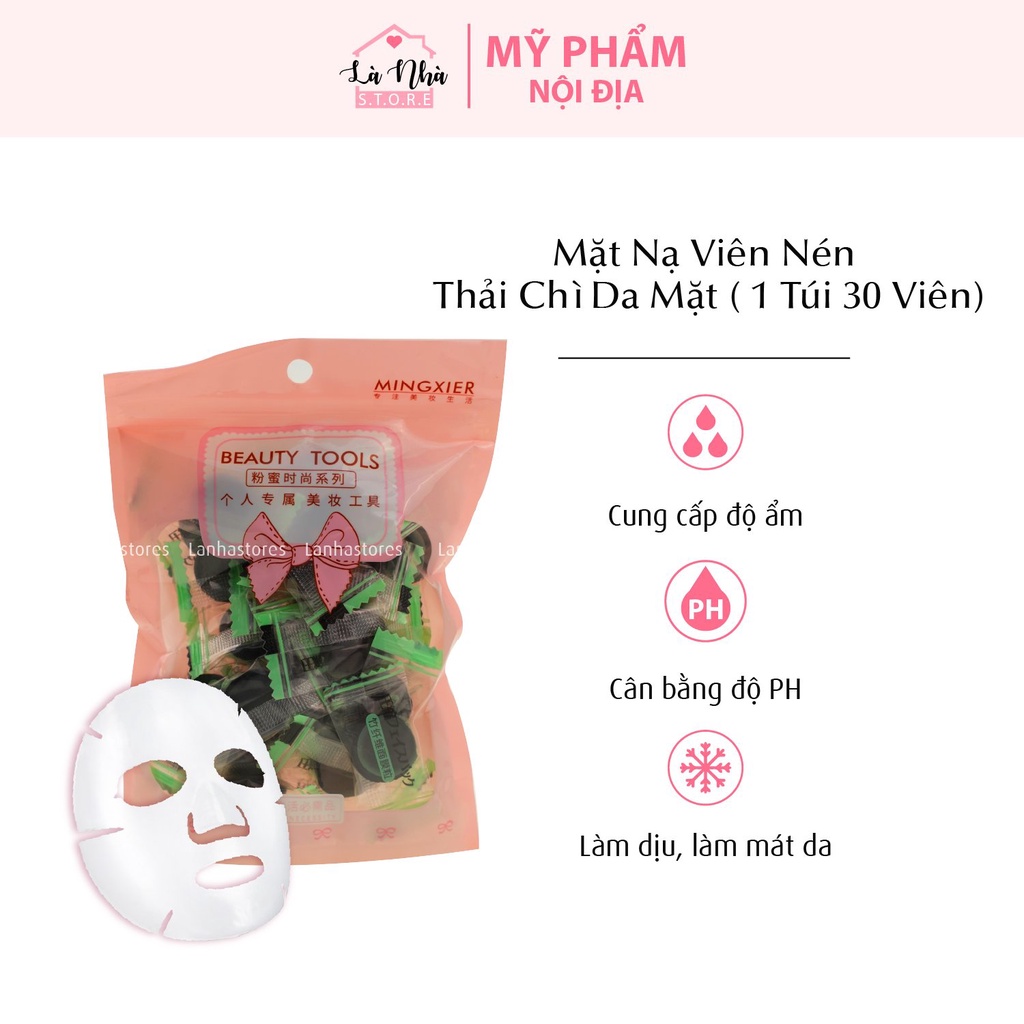 Mặt nạ giấy nén than tre thải độc MINGXIER nội địa Trung cao cấp