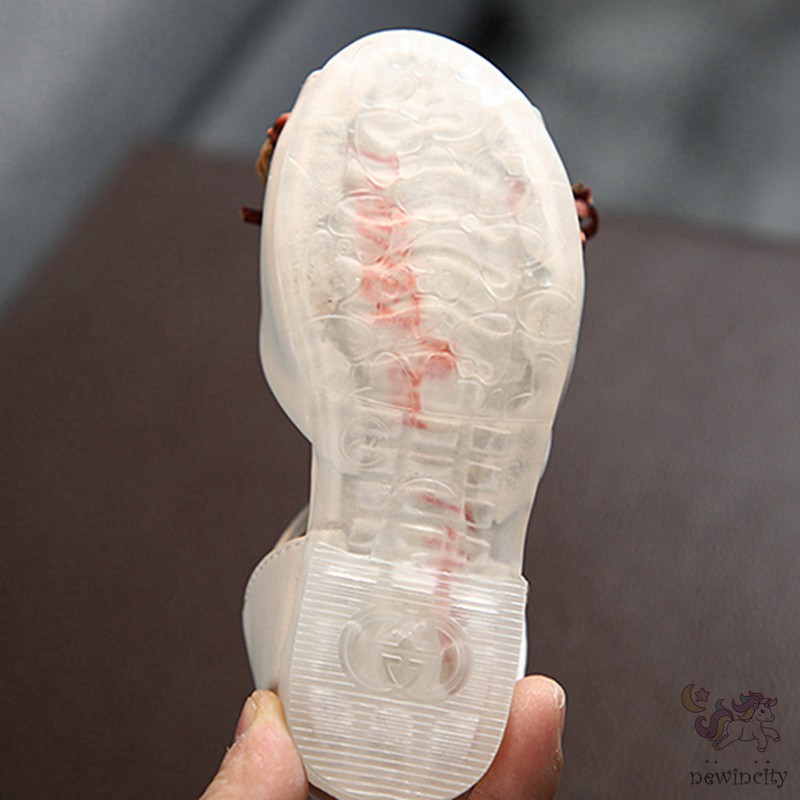 Giày sandal đính hoa phong cách Hàn Quốc thời trang mùa hè cho bé gái