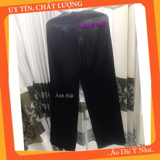 [SALE]Quần áo dài đen vải phi bóng (có túi quần)