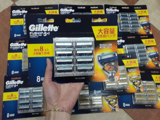  Hộp lưỡi dao thay thế Gillette Fusion 5+1 Nhật Bản