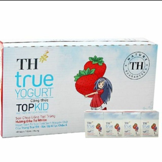 Thùng sữa TH true yogurt Topkid 110ml 48 hộp