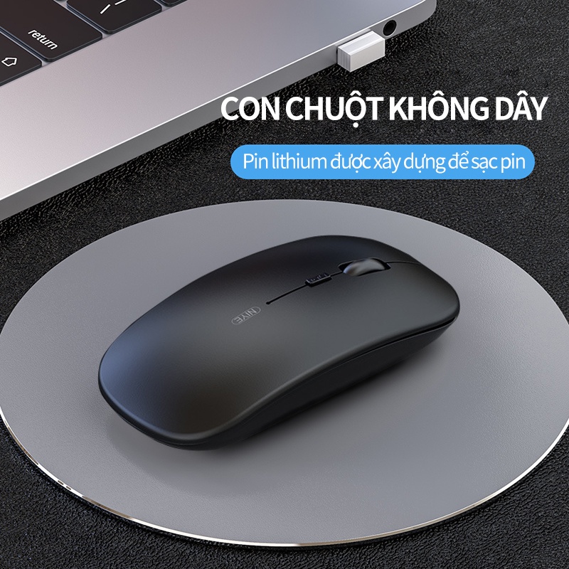 Chuột không dây máy tính gaming cao cấp  Pin sạc đèchuột ho Laptop macbook PC