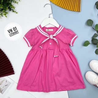 Đầm thun hải quân cho bé 11-35kg