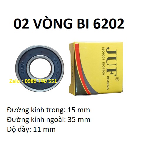 02 vòng bi 6202 JUF