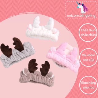 Băng Đô Cài Tóc Makeup Đẹp Hình Thú Sừng Hưu Tuần Lộc Hàn Quốc Dễ Thương