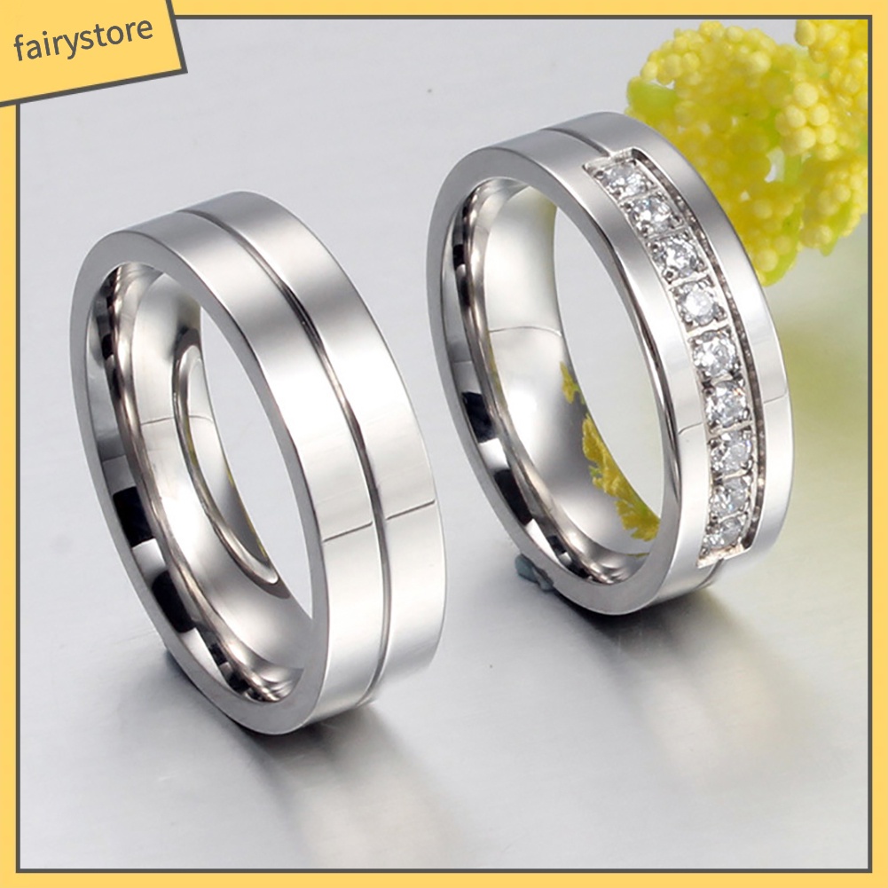 Nhẫn Đôi Đính Đá Thời Trang