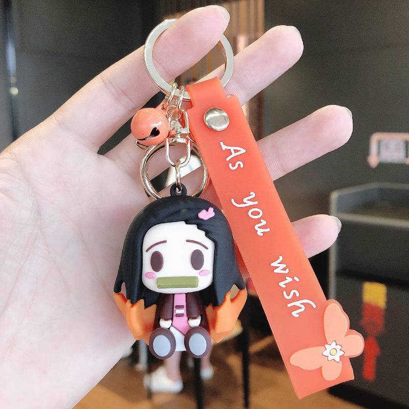 Móc Khóa Silicon Hình Nhân Vật Anime Demon Slayer Dễ Thương