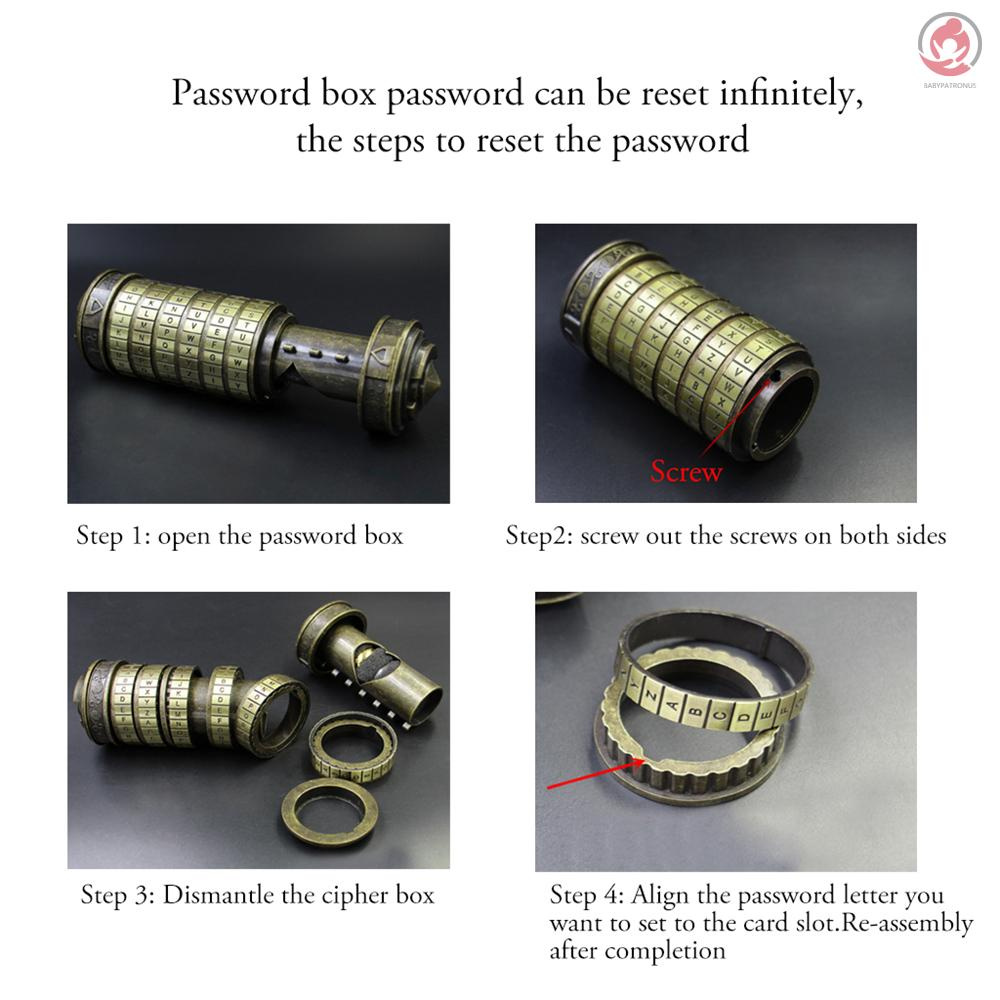 BAG Da Vinci Password Lock Educational Toy Decryption Code Valentine's Day Interesting Innovative Romantic Birthday Gifts for Girlfriend Wife