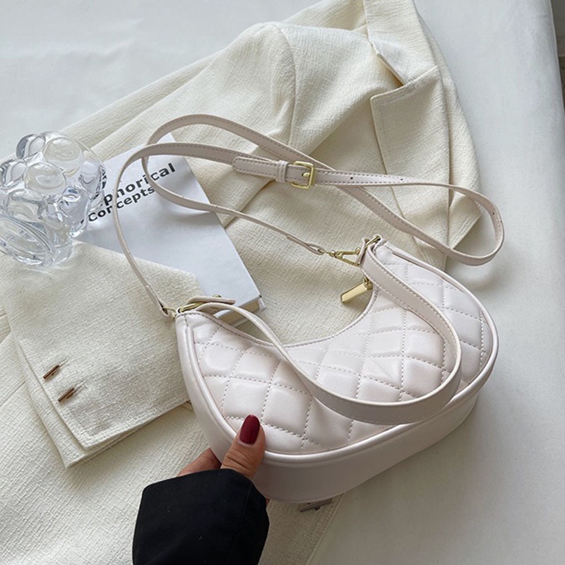 Túi đeo vai IELGY dưới cánh tay thêu chỉ niche dễ phối đồ cho nữ