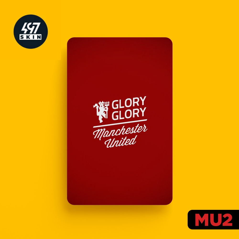 Skin Card Manchester United - Miếng Dán ATM, Thẻ Xe, Thẻ Từ, Thẻ Chung Cư - Chất Liệu Chống Xước - Chống Nước