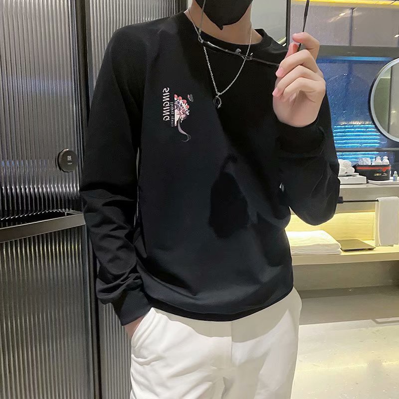 Áo Nỉ Nam - Áo Thu Đông Nam Cổ Tròn Tay Dài Chất Liêu Poly Cao Cấp Co Dãn Mềm Mịn - TD51