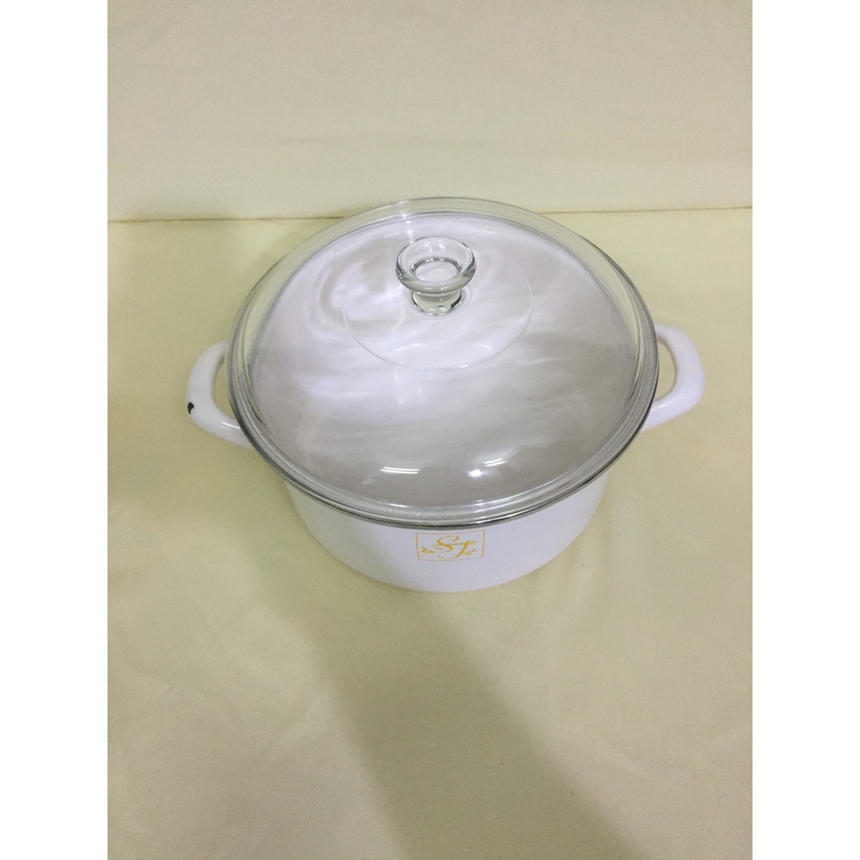 Nồi men nội địa Nhật (made in Thailan), size 21.5cm, cao 10cm (mã 707), Dùng được bếp từ