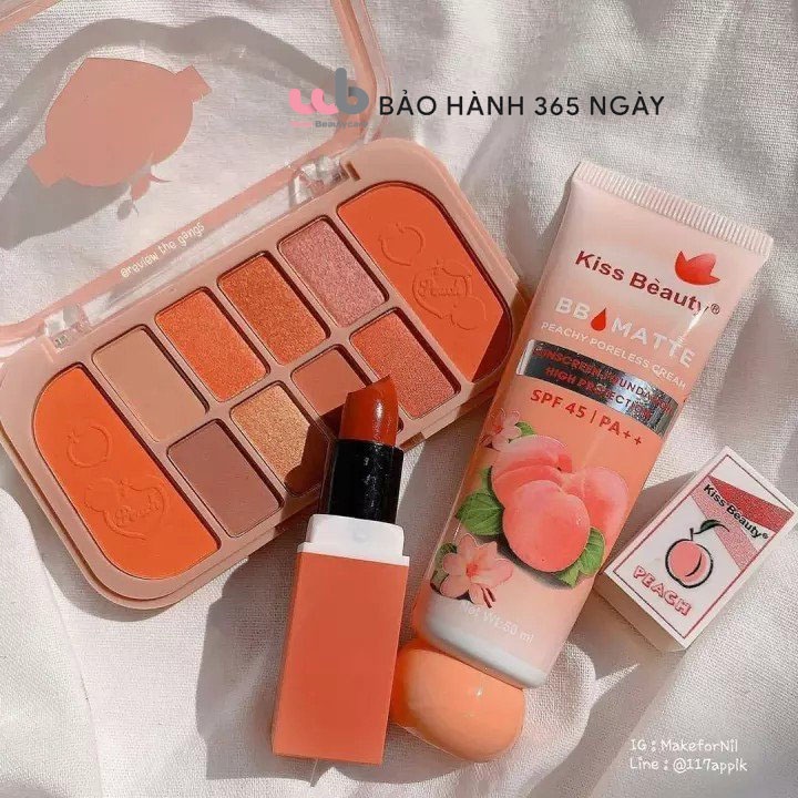 Bộ Trang Điểm 3 món Makeup Cơ Bản Nhỏ Gọn, Tiện Lợi [Chính Hãng] Phấn Mắt ,Kem Nền ,Son Lì Thỏi .Tặng kèm 1 Túi Dây Rút.