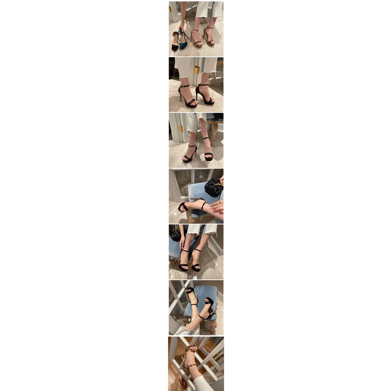 Giày cao gót đế xuồng họa tiết da báo thời trang mùa hè cho nữ Size 35-40