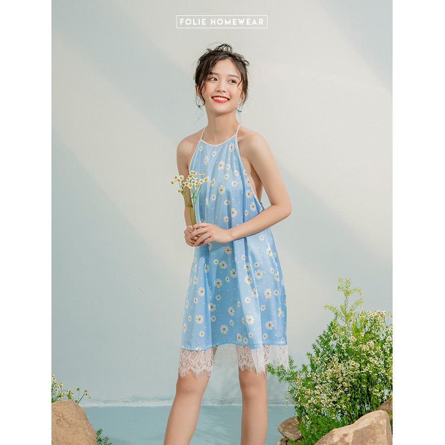 Folie Homewear đầm mặc nhà dạng yếm FD1.7 freesize