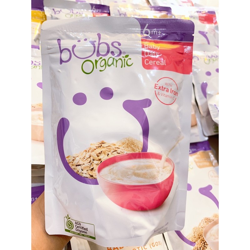 Bột ăn dặm BUBS ORGANIC ÚC ( KO cần nấu. Hsd 30 ngày sau khi mở gói)