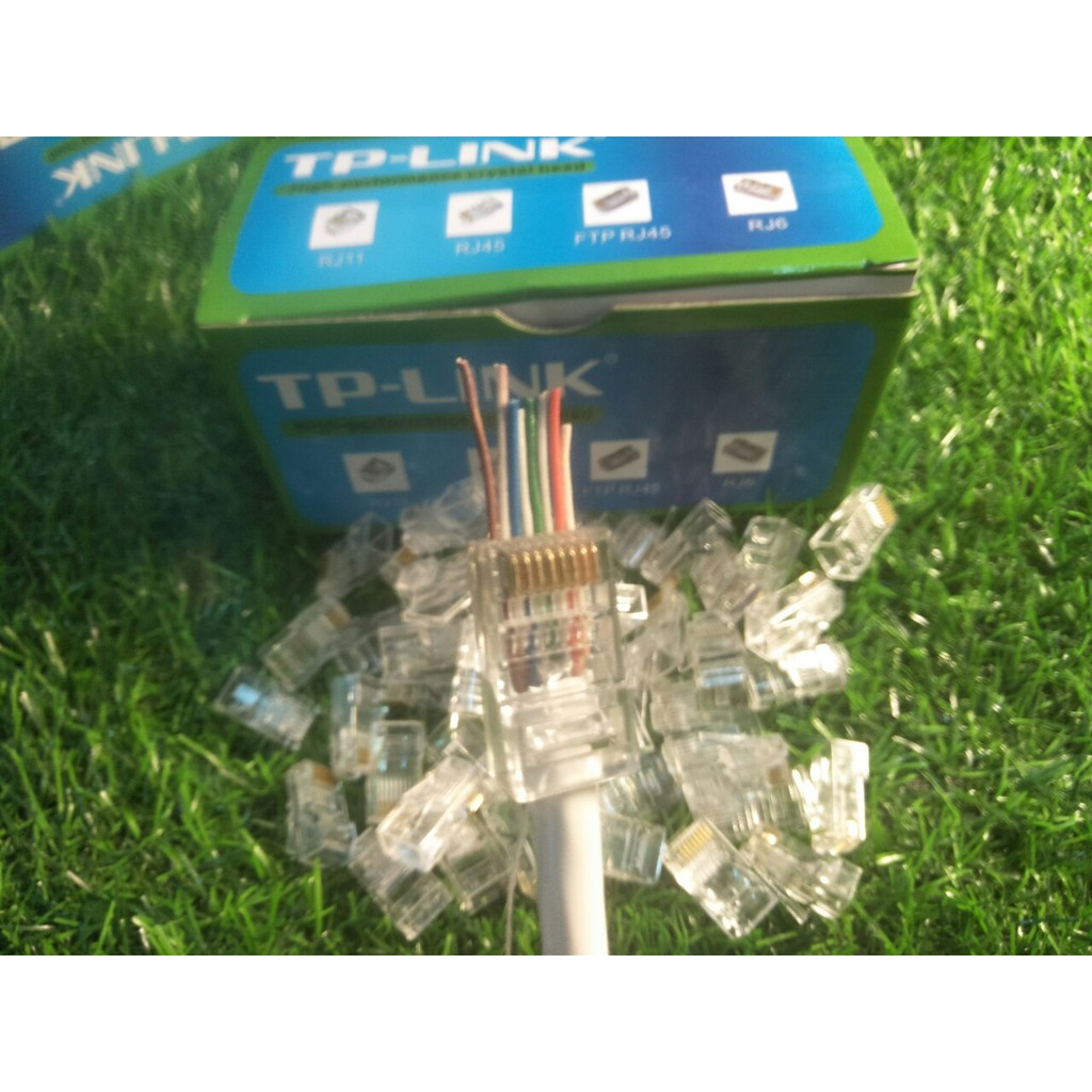 Hạt Mạng Xuyên Thấu RJ45 TPLINK Dùng Cho Cat5e, Cat6e